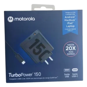 Cargador Motorola 150W + cable TC