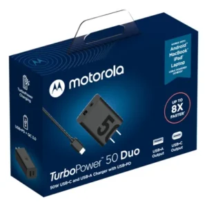 Cargador Motorola 50W + cable TC