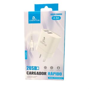 Cargador Legatus 4.8A + cable TC