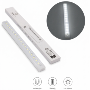 Barra de luz magnética 30cm con sensor