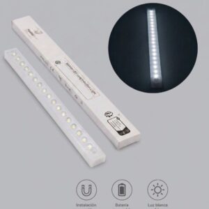 Barra de luz magnética 50cm con sensor