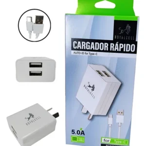 Cargador Royalcell 5.0A + cable TC