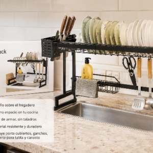 Rack secaplatos sobre fregadero reforzado 62,5x51,5x31cm